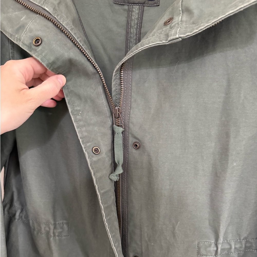 Abercrombie & fitch Olive green Hooded jacket with Pockets - Picture 5 of 15